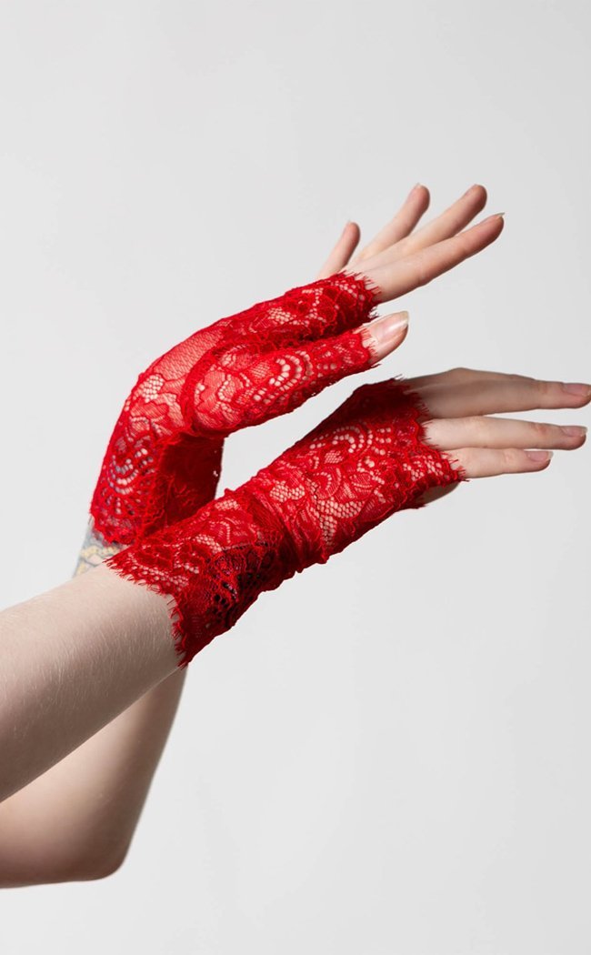 Embrace the Night Lace Gloves | Scarlet-Killstar-Tragic Beautiful