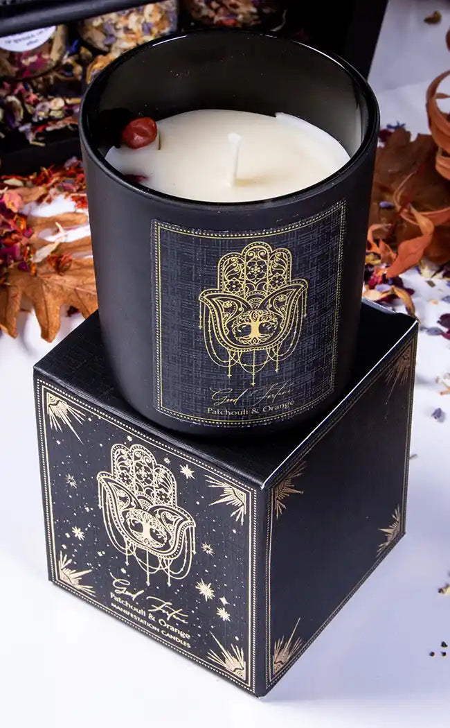 Esoteric Collection | Crystal Candle | Patchouli & Orange-Candle Magic-Tragic Beautiful