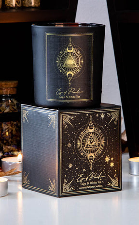 Esoteric Collection | Crystal Candle | Sage & White Tea-Candle Magic-Tragic Beautiful