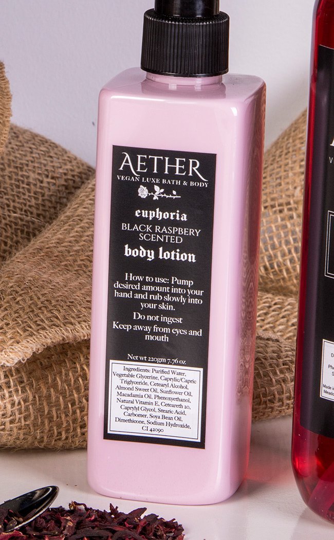 Aether | Euphoria Black Raspberry Scented Pink Lotion | Australia