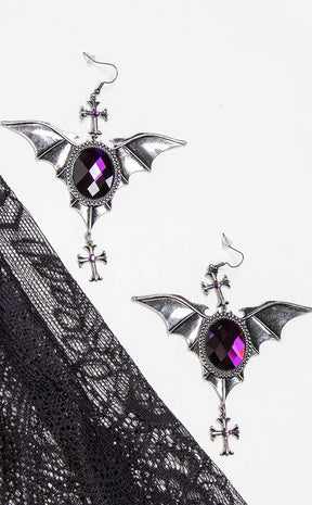 Evil Intentions Earrings | Silver-Killstar-Tragic Beautiful