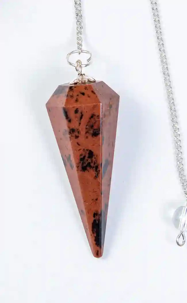 Faceted Pendulum | Mahogany Obsidian-Crystals-Tragic Beautiful