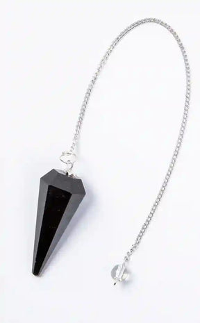 Faceted Pendulum | Obsidian-Crystals-Tragic Beautiful