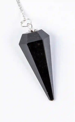 Faceted Pendulum | Obsidian-Crystals-Tragic Beautiful