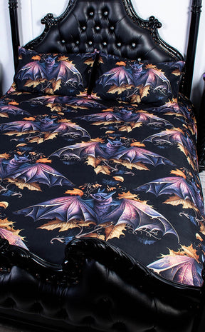 Fallen Bat Quilt Cover Set & Pillowcases-Drop Dead Gorgeous-Tragic Beautiful