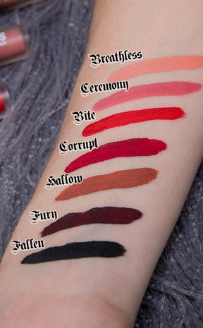Fallen | True Black Matte Lipstick-Evil Eye Cosmetics-Tragic Beautiful
