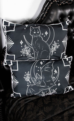Bats & Cats Pillow Slip Set-The Haunted Mansion-Tragic Beautiful