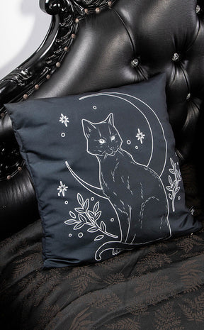 Les Familiers Cushion Cover | Midnight-The Haunted Mansion-Tragic Beautiful