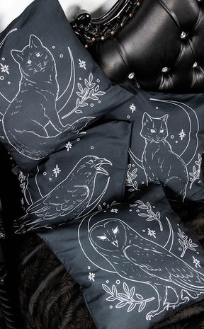 Les Familiers Cushion Cover | Vixen-The Haunted Mansion-Tragic Beautiful