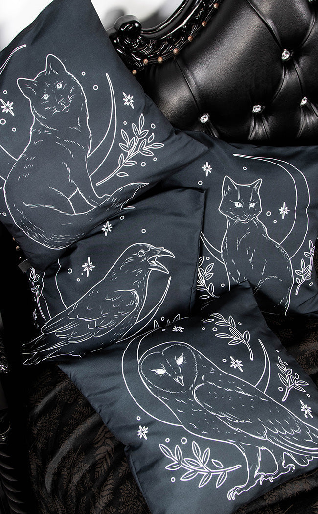 Les Familiers Cushion Cover | Vixen-The Haunted Mansion-Tragic Beautiful