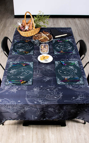 Les Familiers Large Tablecloth-The Haunted Mansion-Tragic Beautiful