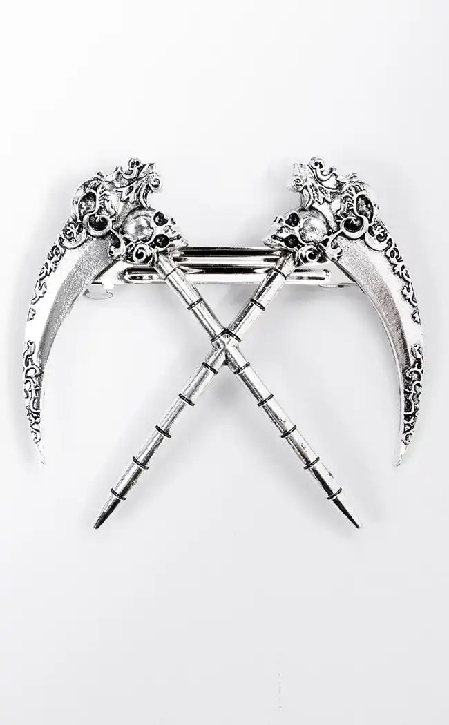 Fear the Reaper Hair Clip-Gothic Jewellery-Tragic Beautiful