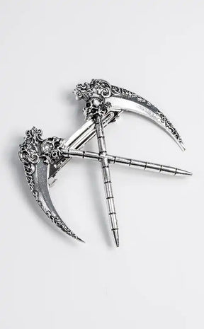 Fear the Reaper Hair Clip-Gothic Jewellery-Tragic Beautiful