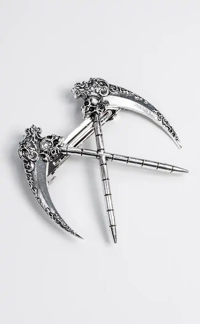 Fear the Reaper Hair Clip-Gothic Jewellery-Tragic Beautiful