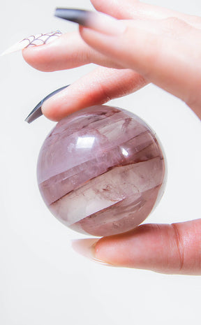 Fire Quartz Sphere-Crystals-Tragic Beautiful