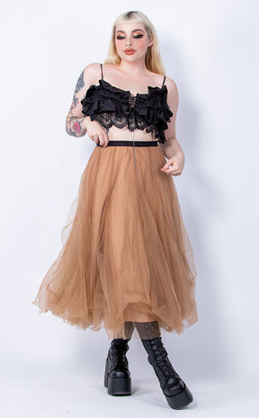 Forest Fae Tulle Skirt | Fawn-Punk Rave-Tragic Beautiful