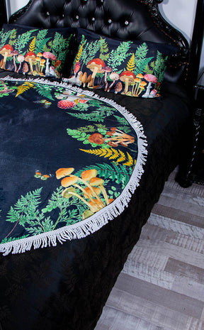 Forest Floor Round Blanket-The Haunted Mansion-Tragic Beautiful