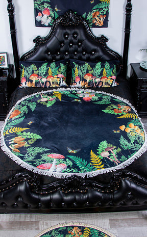 Forest Floor Round Blanket-The Haunted Mansion-Tragic Beautiful