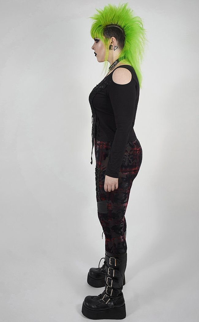 Fractured Reality Long Sleeve Top | Plus Size-Punk Rave-Tragic Beautiful