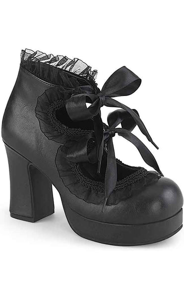 Demonia GOTHIKA-53 Black Mary Jane Heels Goth Shoes Heels Australia