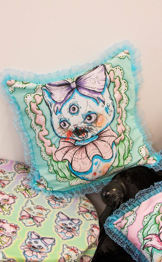 Gabbie Frilly Kitty Cushion Slip-Drop Dead Gorgeous-Tragic Beautiful