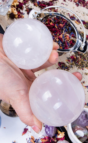 Girasol Quartz Moon Opal Spheres-Crystals-Tragic Beautiful