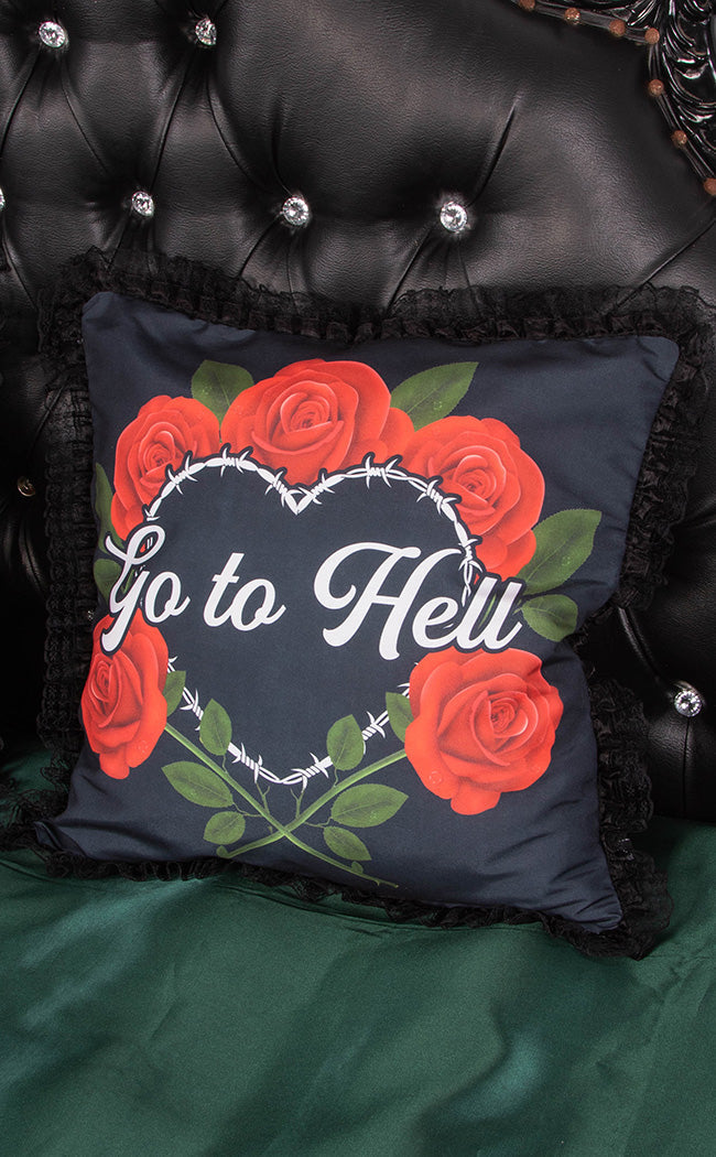 Go To Hell Frilly Cushion Slip-Tragic Beautiful-Tragic Beautiful