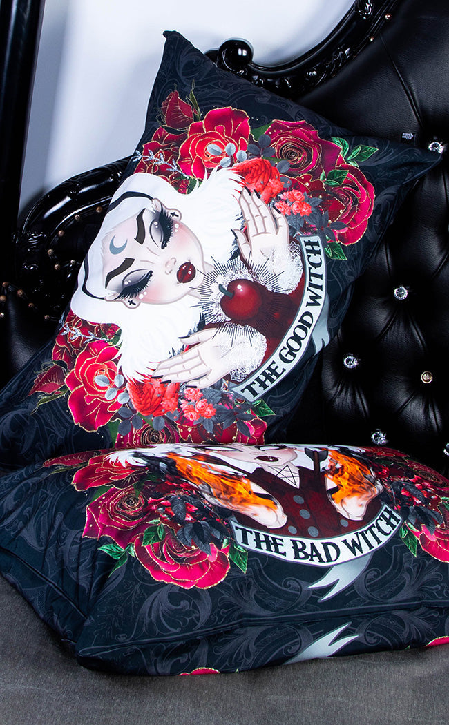 Good Witch Bad Witch Pillow Slip Set-Rose Demon-Tragic Beautiful