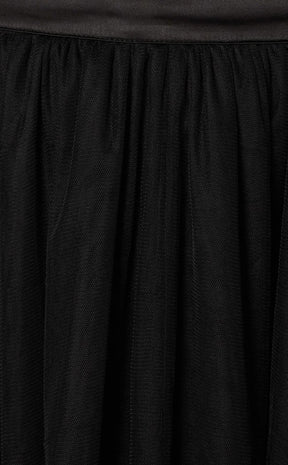 Goth Mesh Formal Skirt-Black Friday-Tragic Beautiful