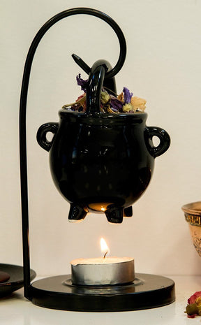 Hanging Cauldron Oil Burner-Gothic Gifts-Tragic Beautiful