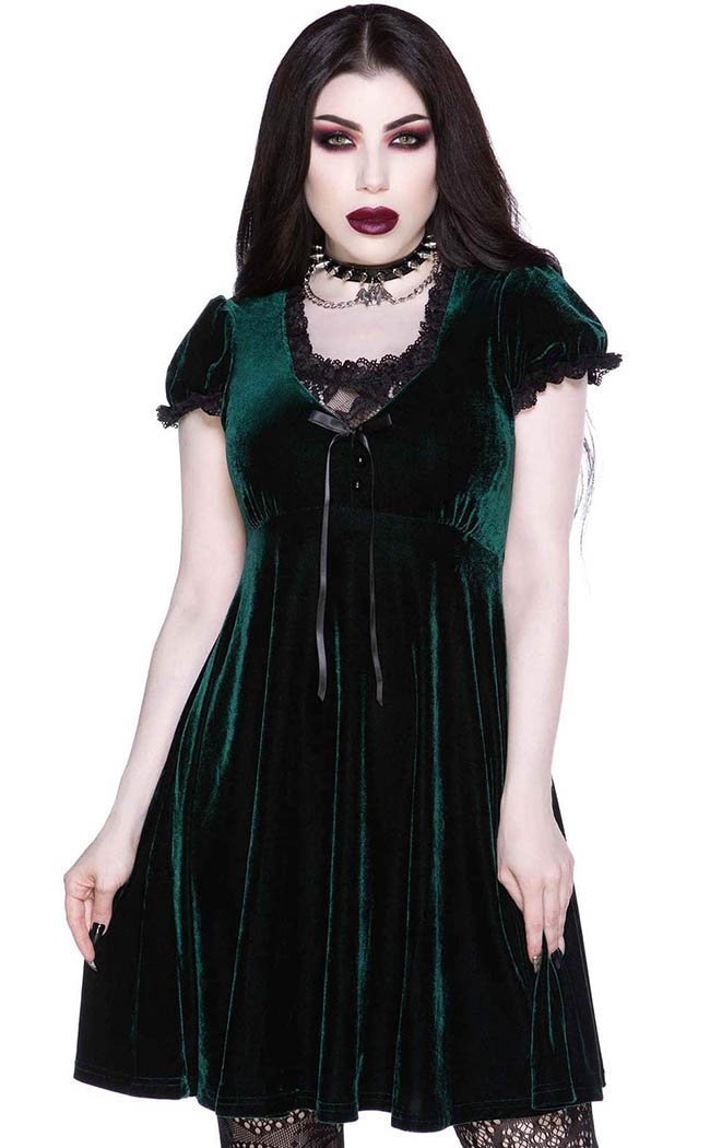 Killstar Australia | Heather Green Babydoll Dress | Gothic Clothing Killstar Australia | Heather Green Babydoll Dress | Gothic Clothing