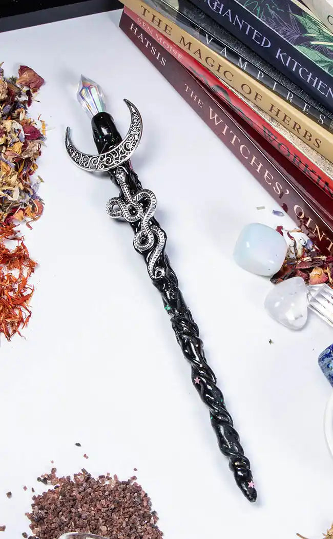 Hecate Crystal Wand-Witchcraft Supplies-Tragic Beautiful