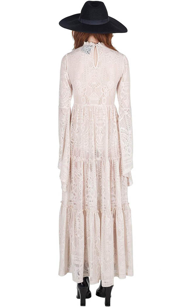 Killstar Australia | Hecate Ivory Lace Maxi Dress | Witchy Clothing