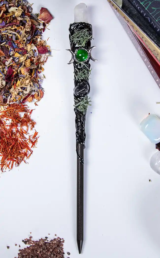 Hedge Witch Crystal Wand-Witchcraft Supplies-Tragic Beautiful