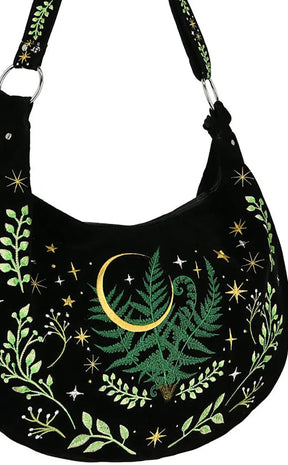 Herbal Embroidered Hobo Handbag-Restyle-Tragic Beautiful