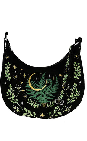 Herbal Embroidered Hobo Handbag-Restyle-Tragic Beautiful