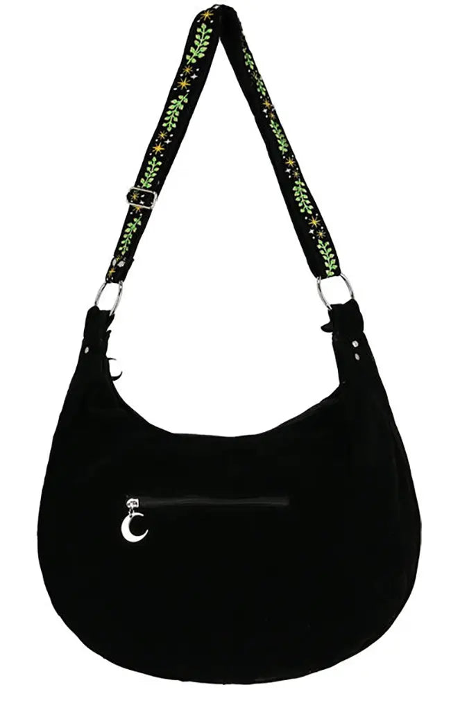 Herbal Embroidered Hobo Handbag-Restyle-Tragic Beautiful