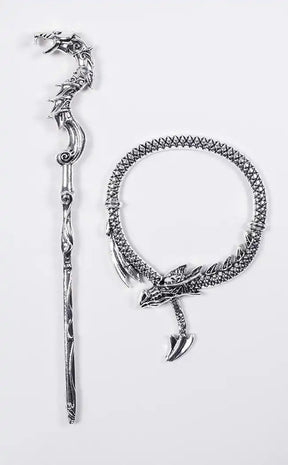 Hydras Treasure Hair Pin-Gothic Jewellery-Tragic Beautiful