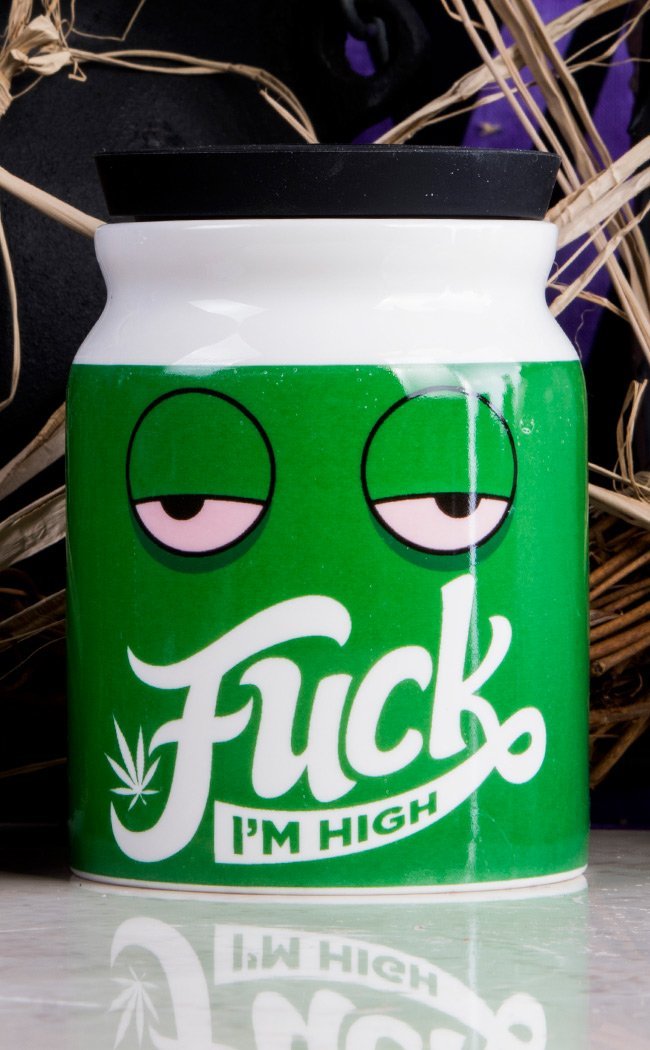 I'm High Stash It! Storage Jar | Large-420-Tragic Beautiful