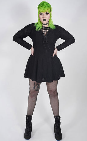 Imelda Long Sleeve Dress | Plus Size-Punk Rave-Tragic Beautiful