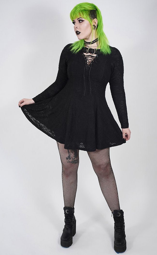 Imelda Long Sleeve Dress | Plus Size-Punk Rave-Tragic Beautiful