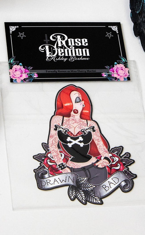 Jessica Rabbit Sticker | Rockabilly Gothic Art & Stationery Australia