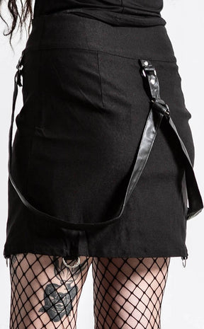 Katy Coffin Mini Skirt | Black-Killstar-Tragic Beautiful