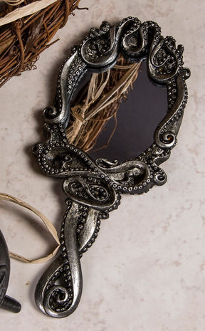 Kraken Hand Mirror-Alchemy Gothic-Tragic Beautiful