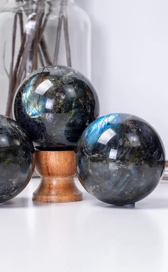 Labradorite Spheres | 50mm-Crystals-Tragic Beautiful
