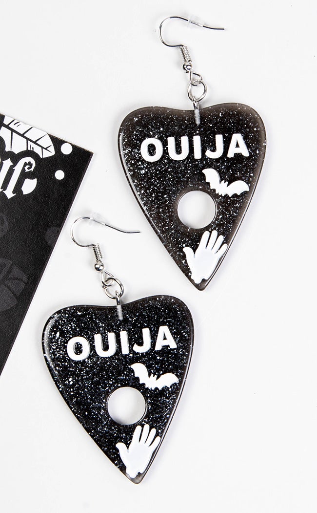 Large Ouija Planchette Earrings-Tragic Beautiful-Tragic Beautiful