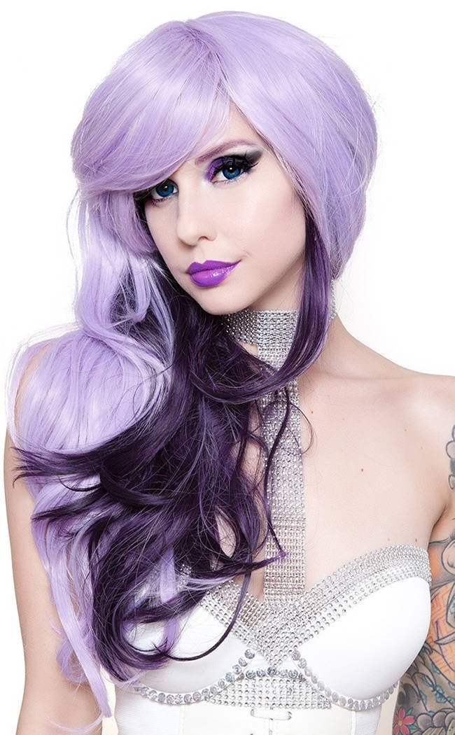 Lavender & Plum Downtown Girl Wig-Rockstar Wigs-Tragic Beautiful