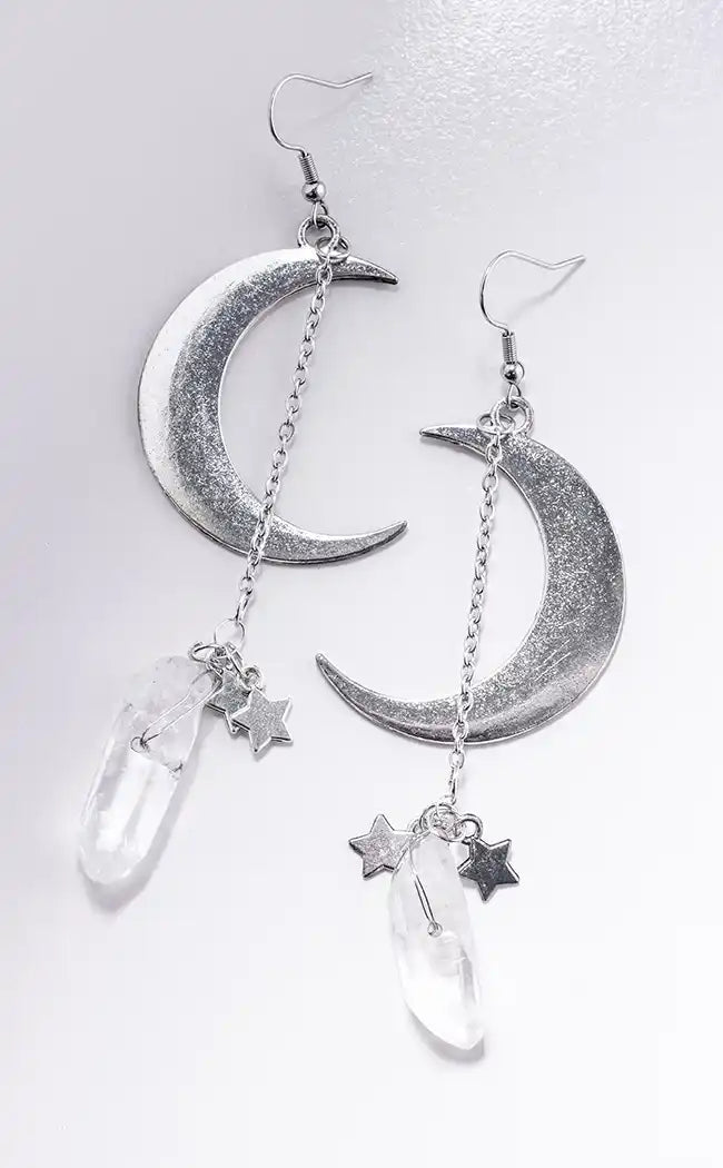 Light of the Moon Earrings-Gothic Jewellery-Tragic Beautiful