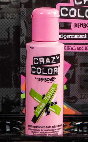 Lime Twist Hair Colour-Crazy Color-Tragic Beautiful
