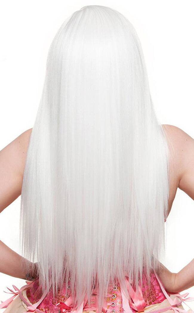 Lolita Doll Hologram 12" White Wig-Rockstar Wigs-Tragic Beautiful